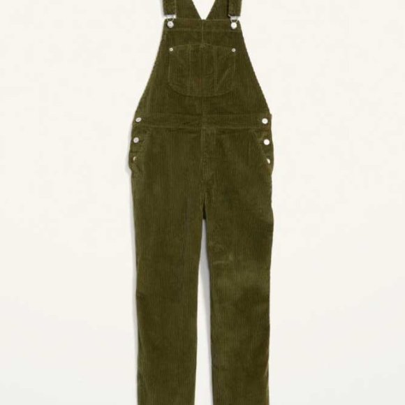 New women's Old Navy  corduroy slouchy straight workwear overalls - Picture 6 of 11